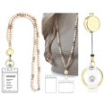 thumbnail image 2 of for Keys Retractable Lanyards for Id Badges Holder Wooden beads, 2 of 5