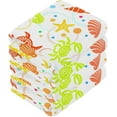 thumbnail image 4 of GZHJMY Sea Life Washcloths 2 Pack, Highly Absorbent Soft Cotton Baby Washcloths Fingertip Towels, 12 x 12 Inch, 4 of 7