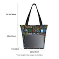 thumbnail image 4 of Horeoi Happy Father Day Print Shoulder Bag for Women Large Capacity Zipper Tote for Shopping Beach Travel Gym with Inner Pocket, 4 of 7