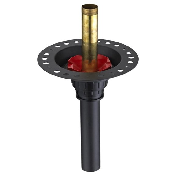 OSB ITD35 Freestanding Bathtub Rough-in Kit Brass Tail Pipe and Plastic Adapter