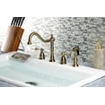 thumbnail image 2 of Kingston Brass KB1793BLBS Heritage Widespread Kitchen Faucet, Antique Brass, 2 of 5