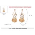 thumbnail image 4 of Pendientes de borlas para mujer y niña, aretes de aleación, accesorios de joyería, regalos (marrón), 4 of 7