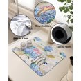 thumbnail image 5 of Blue Spring Floral Dish Drying Mat for Kitchen Counter,Super Absorbent Quick Dry Coffee Bar Mat Pad Diatomaceous Sink Mat Non Slip Dish Drainer Mat 16x18 Vintage Watercolor Summer Flower Botanical, 5 of 6