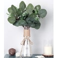 thumbnail image 4 of 20 piezas de películas en forma de estrella, flores artificiales, hojas de eucalipto, tallos, plantas verdes, flores, decoraciones de boda, 4 of 5