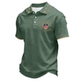 thumbnail image 6 of Dwelliawo Men's 250th Anniversary National Flag Print Polo Shirt We the People Patriotic Patriotic Short Sleeve Shirt American Flag Casual Shirts Polo Top Green M, 6 of 6