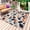 Light Beige Dark Blue Orange, variant on Navy Blue Burnt Orange Botanical Outdoor Rug 5x8 Ft - Reversible Patio Rug Outdoor Camping Rugs, Vintage Leaves Washable Indoor Outdoor Area Rugs, Non-Slip Outdoor Carpet Runner for Deck/Porch