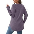 thumbnail image 3 of Long Sleeve Sweatshirts for Women V-Neck Comfort Fall Clothes Casual Fashion Shirts Outdoor Pullover Basic Winter Clothing 2025 Outfits, 3 of 7