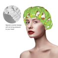 thumbnail image 3 of KLL Guinea Pigs Pattern Shower Cap & Bath Cap for Women,Reversible Oversized Waterproof Shower Caps for all Hair Lengths,Elastic Reusable Bathing Hair Cap, 3 of 7