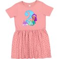 thumbnail image 3 of Inktastic Second Birthday Mermaid Girls Toddler Dress, 3 of 5