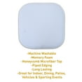 thumbnail image 6 of Sweet Home Collection Memory Foam Honeycomb Non-Slip Back 16" x 16" Chair Pad - Light Blue, 4 Pack, 6 of 7
