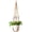 Brown, variant on Macrame Plant Hanger Indoor Hanging Planter Basket with Wood Beads Decorative Flower Pot Holder No Tassels for Indoor Outdoor Boho Home Decor 35 Inch, Ivory, Set of 1 (POTS NOT Included)