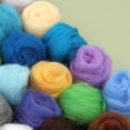 thumbnail image 3 of Fenrry - Fieltro de lana de 47 colores, materiales para fieltrar con aguja, herramientas para fieltrar lana, tela de fieltro suave, 5 g, 10 g, 20 g y 50 g, 3 of 4