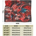 thumbnail image 3 of Soccer Gift Fleece Throw Blanket, Anti-Pilling Flannel Soft Micro Blanket for Chair Bedroom Living Room Sofa Bed Outdoort50 X40, 3 of 6