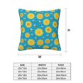 thumbnail image 2 of Throw Pillow Covers, Bee sunflower Soft Square Pillow Cases with Invisible Zipper for Couch Bed Sofa, Farmhouse Fall Home Decor 16"x16", 2 of 7