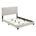 thumbnail image 1 of Dorian Fabric Upholstered Full Panel Bed Cream, 1 of 8