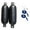 Black, variant on Heavy Duty PVC Boat Bumpers Inflatable Marine Boat Fend set for Docking Protections Suitable for Yachts & Speedboats