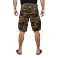 thumbnail image 2 of RAW X Mens Belted 12.5" Inseam Knee Length Cargo Shorts, Brown Camo, 40, 2 of 7