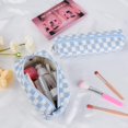 thumbnail image 2 of LAICAIW Checkered Cosmetic Bag and Makeup Brush Storage Bag-Large Capacity Travel Toiletry Organizer, 2 of 7