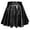 01_Black, variant on Women's Flared Pleated Mini Skirt Fashion A Line Shiny Club Stage Performance Womens Mini Skirt 02_Clear,S