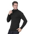 thumbnail image 3 of Mens Turtleneck Sweaters Slim Fit Casual Knitted Pullover Thermal Long Sleeve Sweaters Tops, 3 of 7