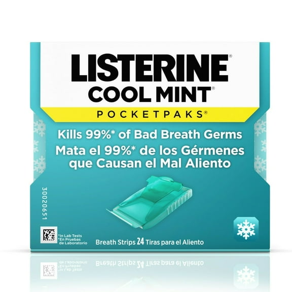 Listerine PocketPaks Cool Mint 24 Ea (Pack of 6)