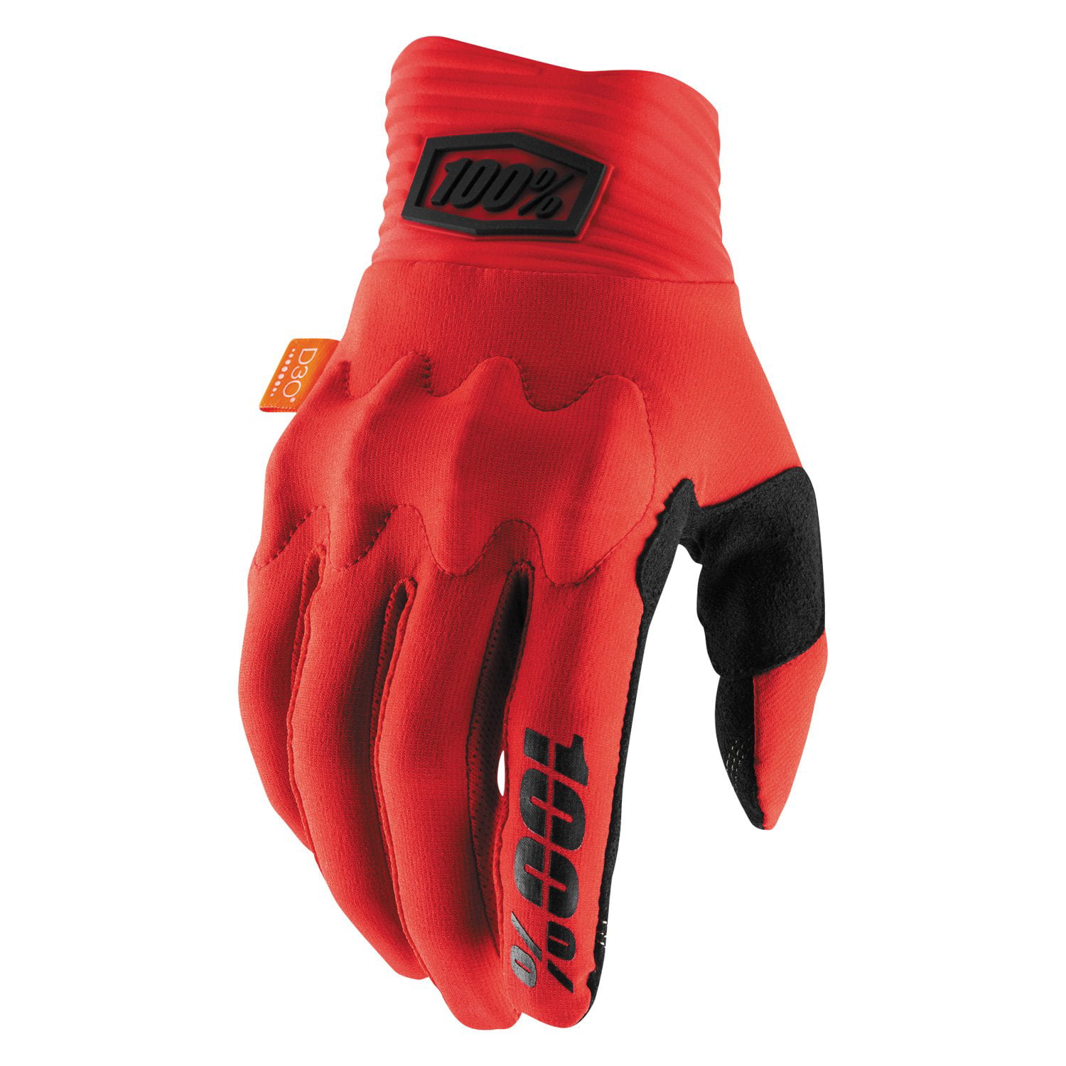 Red/Black XL 100% Cognito Men's Full Finger Glove