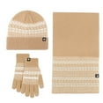 thumbnail image 1 of WEAIXIMIUNG Fingerless Gloves Kids Winter Warm Set Windproof Jacquard Scarf 3 Piece Set, 1 of 4