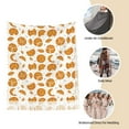 thumbnail image 6 of Cauagu Yellow Biscuit Print Women Wrap Shawl tassels Scarves Retro Scarf 77.6"X28.3", 6 of 8