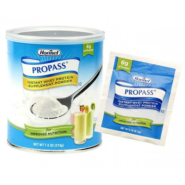 ProPass Instant Whey Protein Supplement Powder 8 g Packets, 100/Case