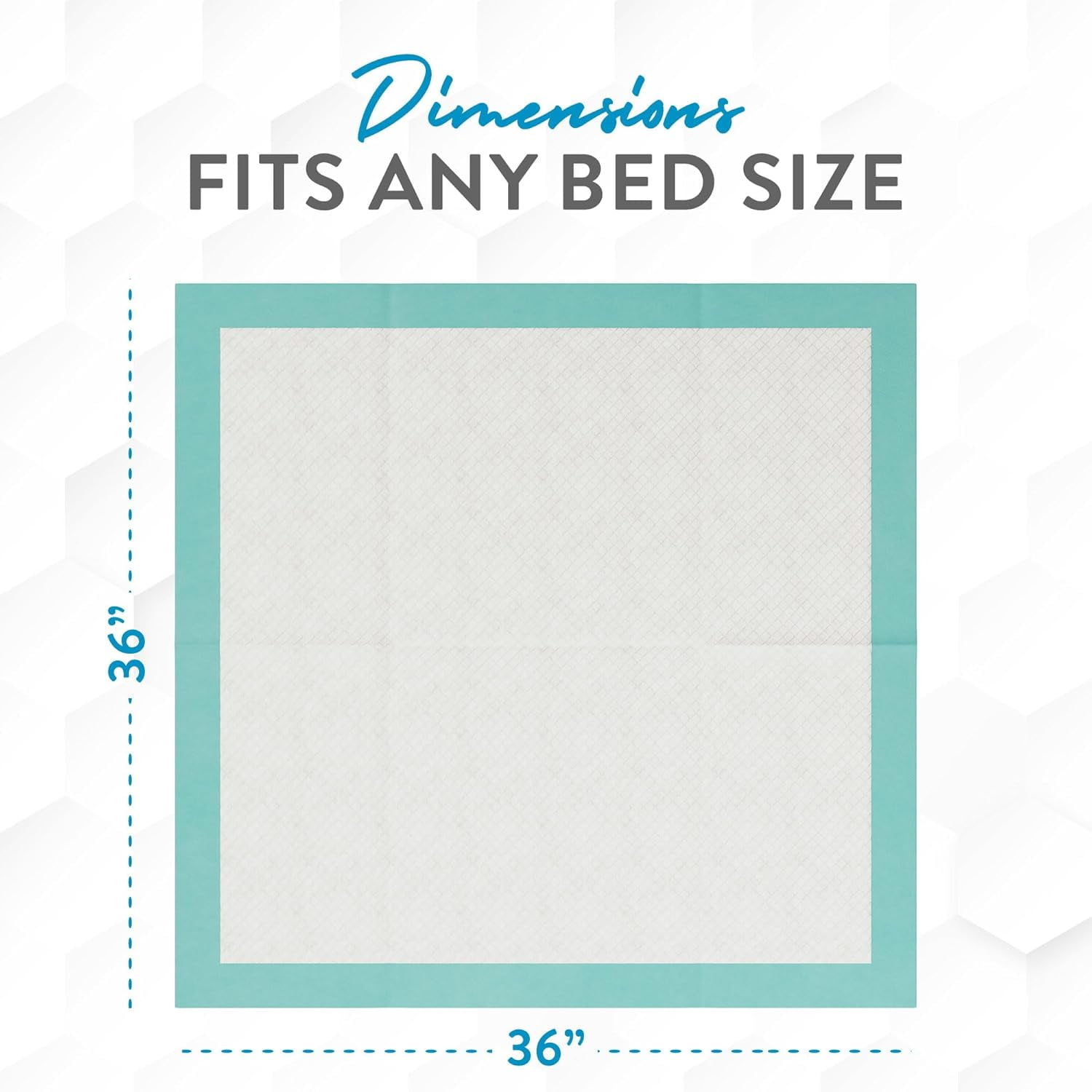 Inspire Extra Large Super Absorbent Bed Pads for Incontinence Disposable Underpad 36 x 36 Inches, Ultra Thick and Absorbent Chux Puppy Pads