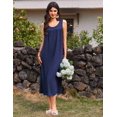 thumbnail image 5 of Ekouaer Nightgowns for Women Long Sleeveless Night Gowns Ladies Soft Nightdress Victorian Sleepwear with Pockets, 5 of 6