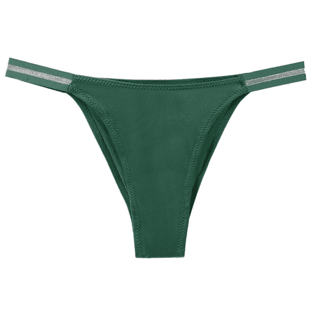 Fulorrnie Underwear for Women Plus Size Bikini Seamless Comfort Panties Sport Cute Hiphuggers Breathable Panty Green M