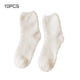 thumbnail image 3 of Minnieouse Calcetines de textura Extra gruesos y elásticos de 10 piezas para todas las formas de los pies superficie lisa resistente al desgaste Medias Blanco, 3 of 6