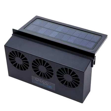 

Solar Car Ventilator 3-Vent Universal Window Mounted Exhaust Fan for Auto