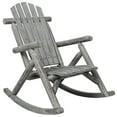 thumbnail image 2 of Patio Furniture Wooden Porch Rocker Chair,Durable Wooden Porch Rocker Chair,Fir log Rocking Chair,Patio Rockers for Outside,Garde.Light Gray Color,Patio Chairs, 2 of 15