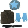 thumbnail image 5 of Ramona Flowers Dress Cargo Dress Outfit with Star Circle Messanger Bag for Women, 5 of 7