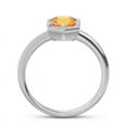 thumbnail image 4 of 2.00 Carat Round Cut Yellow Citrine Gemstone Sparkle Wedding Ring for Ladies Solid 18K White Gold Size 3.5 by Diamond Capitals, 4 of 8