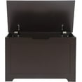 thumbnail image 2 of HomGarden Modern Wooden Storage Chest, 30 inches Bench Trunk with Flip Top Lid and 2 Safety Hinges, Sturdy Decorative Box Organizer for Entryway Playroom Bedroom Living Room (Brown), 2 of 14