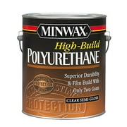 Minwax High-Build Polyurethane, Semi-Gloss, Clear, 1 Gallon