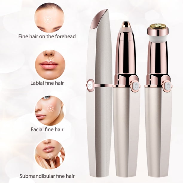 Depiladora eléctrica 2 en 1 para cejas, multifunción, unisex, desmontable, para el cuidado de la belleza