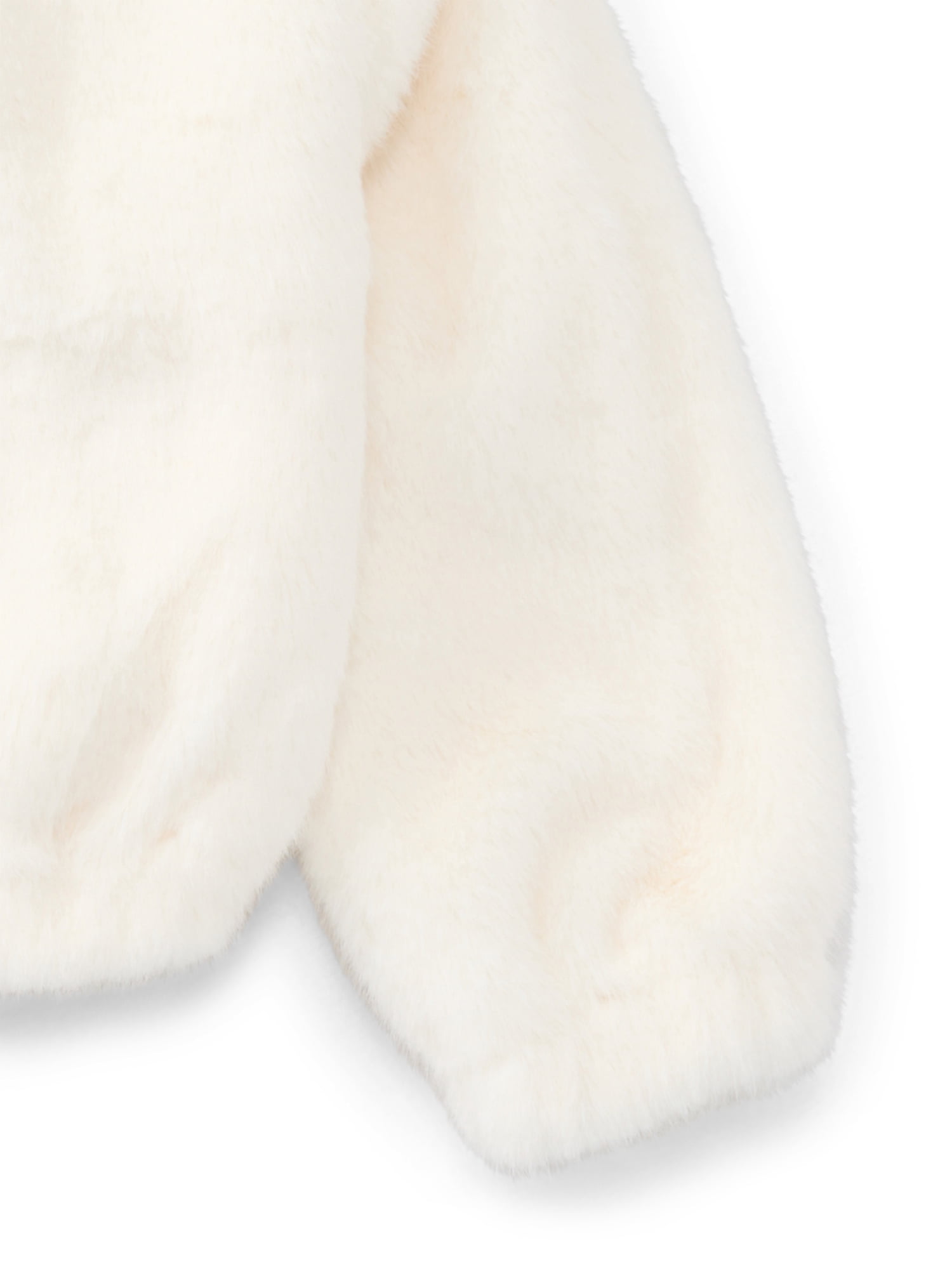 Wonder Nation Girls Faux Fur Zip Up Hoodie Jacket, Sizes 4-18 & Plus