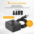 thumbnail image 4 of Bomba sumergible HealSmart 300L/H 0.8 m High Lift 3.6 W, 4 of 7