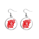 thumbnail image 1 of Red Lantern Chinese patrón tradicional Pendientes pendientes de plata colgantes joyas señora Unbranded M, 1 of 3