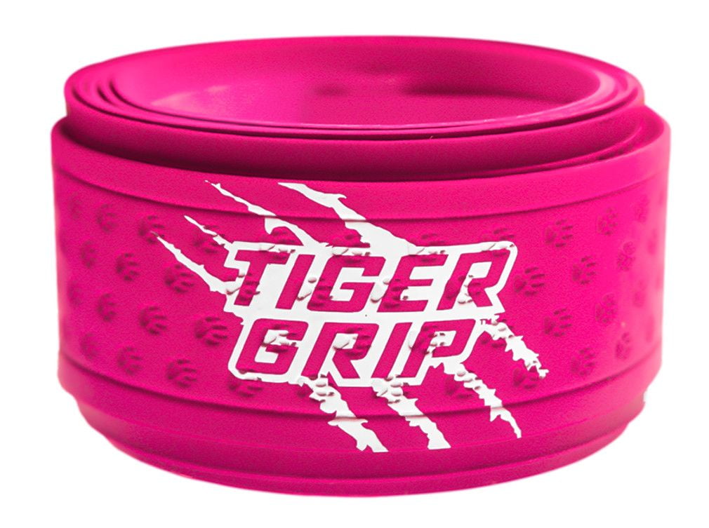 Tiger Grip Bat Wrap/Bat Tape for Baseball and Softball 1.1mm Neon Pink