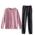 thumbnail image 1 of Conjuntos de pantalones de pijama para el hogar de terciopelo grueso de franela a la moda para mujer Fridja nalpqowj12631, 1 of 3