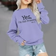 thumbnail image 2 of ZCFZJW Yes, I'm Still Freezing Me 24:7 Kids Boys Girls Funny Letters Print Long Sleeve Crewneck Sweatshirts Casual Graphic T-Shirts Loose Lightweight Soft Cotton Blouse Purple 1-2 Years, 2 of 6