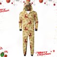 thumbnail image 2 of Odeerbi Christmas Onesie Pajamas for Family Holiday Sleep Jumpsuit Long Sleeve Family Christmas Pajamas Matching Sets Dad Printed Loungewear Jumpsuit Sleepwear Xmas PJs Set Yellow, 2 of 9