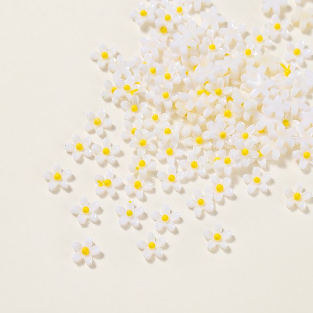 100Pcs Flor De Resina No Se Desvanece Puede Usar Para Collar DIY Joyería Hecha A Mano