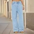 thumbnail image 6 of Aloohaidyvio Pants No Boundaries,Wide Leg Jeans Woman Stretchy Baggy Jeans High Waisted Trendy Straight Casual Denim Pants, 6 of 6