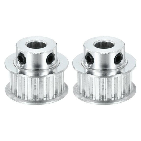 Uxcell 2 Pcs Aluminium Timing Pulley, XL 15 Teeth 10mm Bore Synchronous Wheel Timing Belt Pulley 5.08mm Pitch 11mm Slot Width for Belt, CNC Machine, 3D Printer
